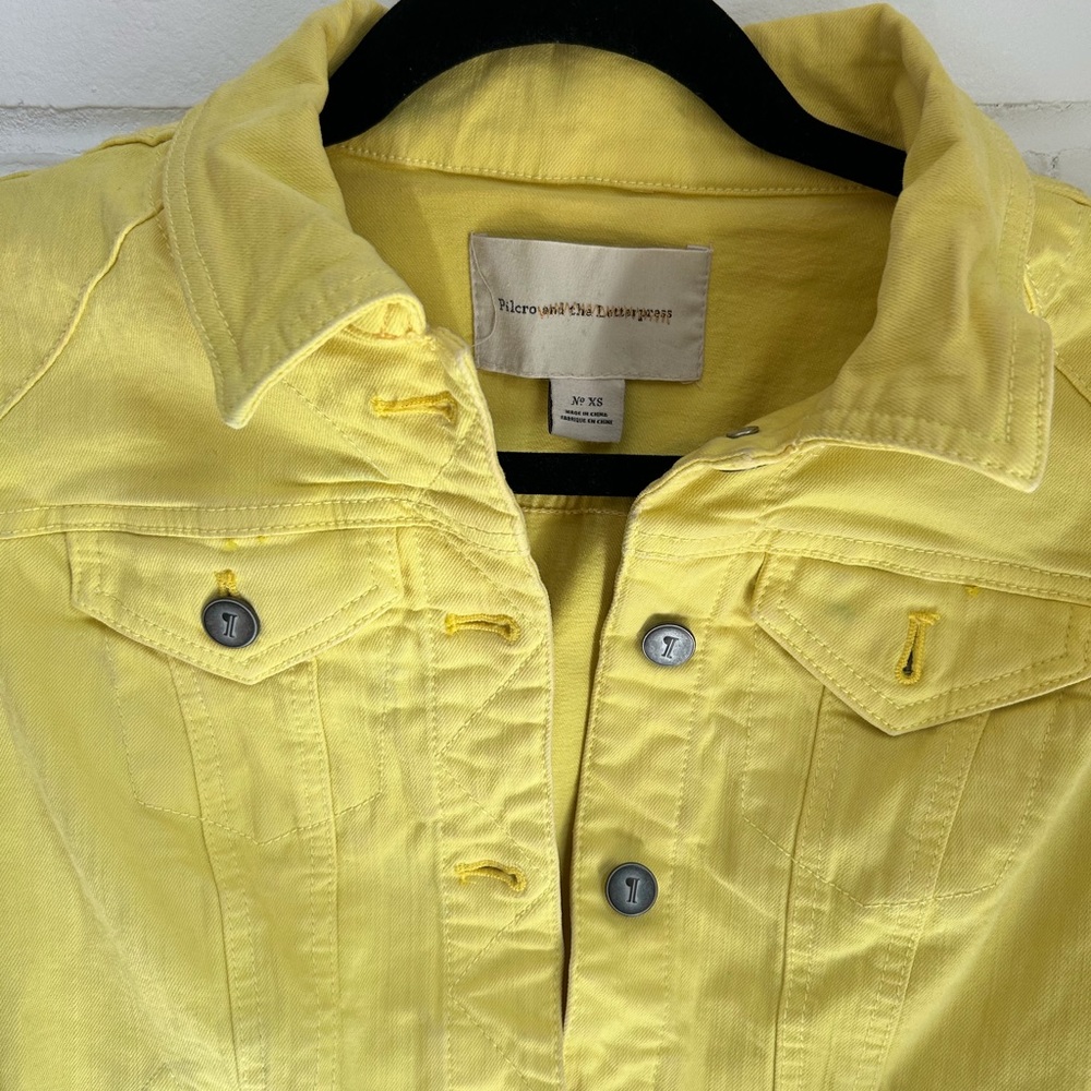 Light green denim jacket size XS - Picture 2 of 3